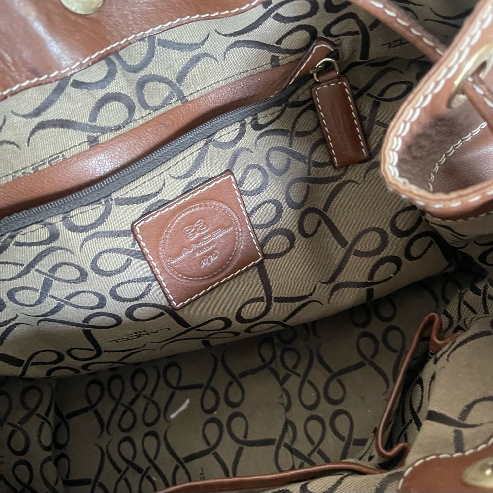 Lancel Woven Braided Leather Hobo Tote - Picture 9 of 16